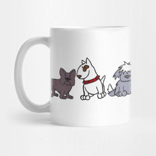 Six Pack of Dogs Cartoon Dog Mug