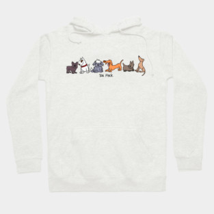 Six Pack of Dogs Cartoon Dog Hoodie