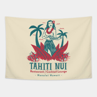 Tahiti Nui Restaurant and Cocktail Lounge in Hanalei Hawaii Tapestry
