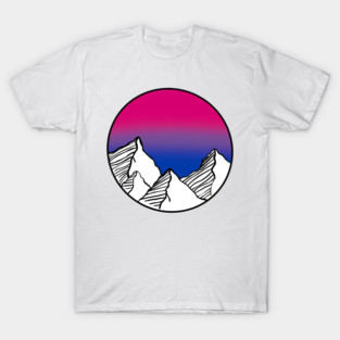 Bi Flag Mountains T-Shirt