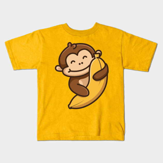 Monkey Banana Kids T-Shirt by Litehouse Tees