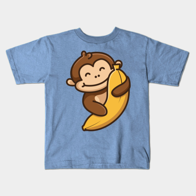 Monkey Banana Kids T-Shirt by Litehouse Tees