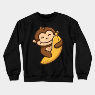 Monkey Banana Crewneck Sweatshirt