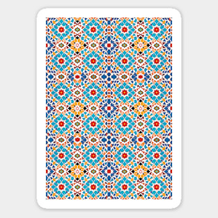 Arabic Islamic Tile Pattern Geometric Art Traditional Middle Eastern Magnet