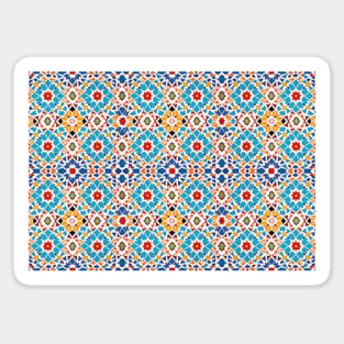 Arabic Islamic Tile Pattern Geometric Art Traditional Middle Eastern Magnet