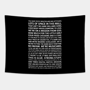 Blues Brother Quotes Tapestry