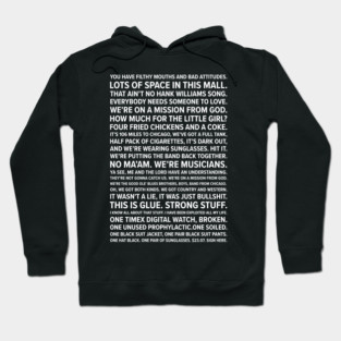 Blues Brother Quotes Hoodie