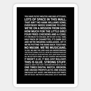 Blues Brother Quotes Magnet