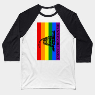 Don't Tread on Me Gadsden Flag Baseball T-Shirt