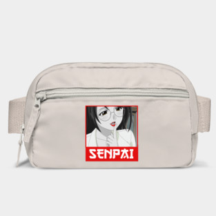 Anime girl senpai word from anime and manga anime girl lips on Bag