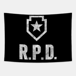 RPD Raccoon Police Department Tapestry