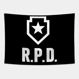 RPD Raccoon Police Department Tapestry