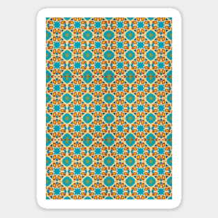 Arabic Islamic Tile Pattern Geometric Art Traditional Middle Eastern Magnet