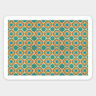 Arabic Islamic Tile Pattern Geometric Art Traditional Middle Eastern Sticker