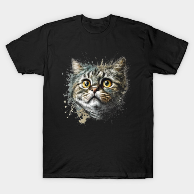 Cat Illustration, Cute Cat, Love Cats T-Shirt by logiamerch
