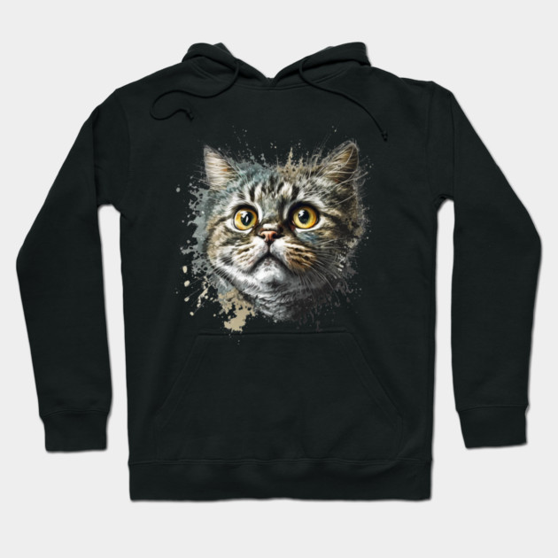 Cat Illustration, Cute Cat, Love Cats Hoodie by logiamerch