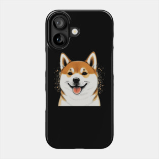 Cute Shiba Inu Dog Smiling Phone Case