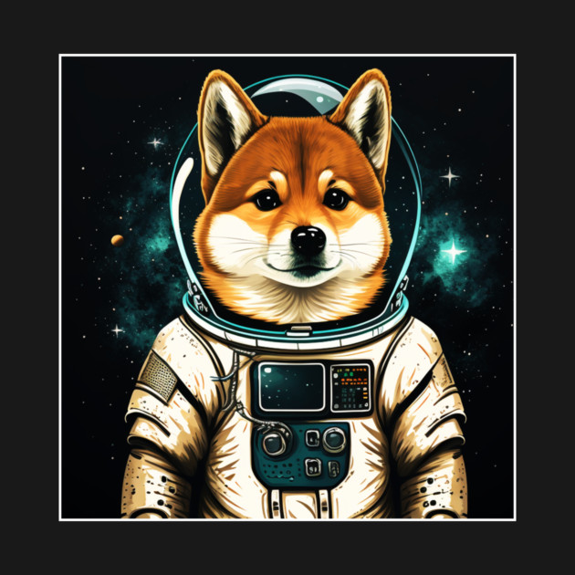 Shiba Inu Dog, Astronaut, Funny Dog Lover by logiamerch