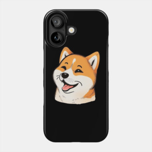 Cute Shiba Inu Dog Smiling Phone Case
