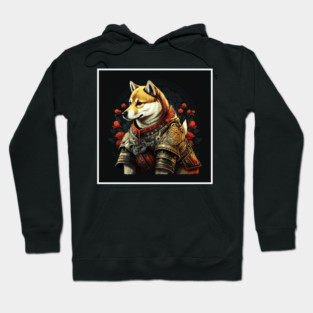 Shiba Inu dog, Samurai, Funny Dog Lover Hoodie