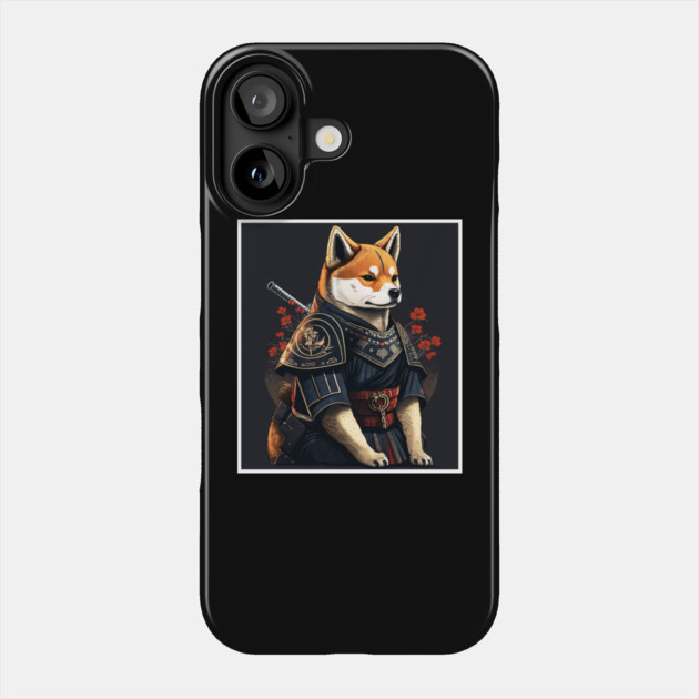 Shiba Inu dog, Samurai, Funny Dog Lover Phone Case by logiamerch