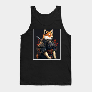Shiba Inu dog, Samurai, Funny Dog Lover Tank Top