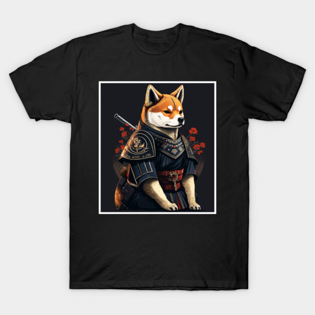 Shiba Inu dog, Samurai, Funny Dog Lover T-Shirt by logiamerch