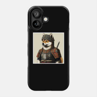 Shiba Inu dog, Samurai, Funny Dog Lover Phone Case