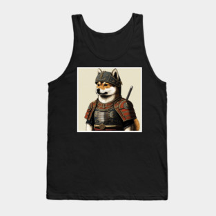 Shiba Inu dog, Samurai, Funny Dog Lover Tank Top