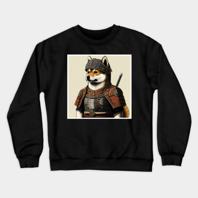 Shiba Inu dog, Samurai, Funny Dog Lover Crewneck Sweatshirt by logiamerch