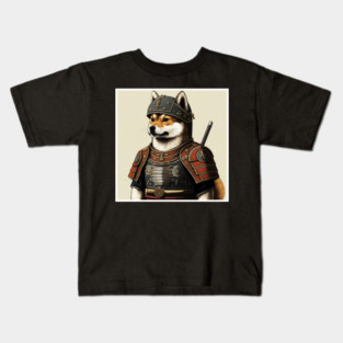 Shiba Inu dog, Samurai, Funny Dog Lover Kids T-Shirt