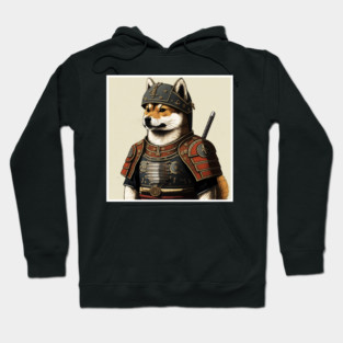 Shiba Inu dog, Samurai, Funny Dog Lover Hoodie