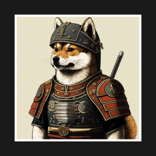 Shiba Inu dog, Samurai, Funny Dog Lover T-Shirt