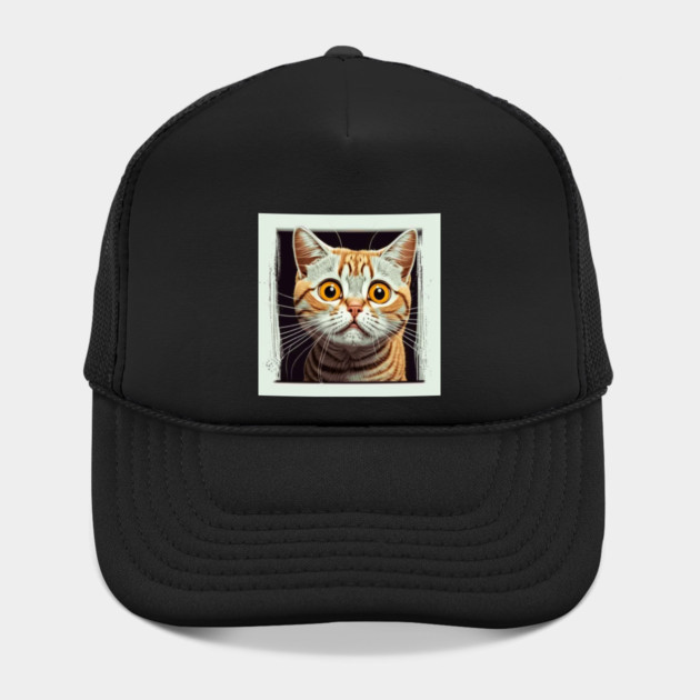 Funny Scared Ginger Cat Face, Cat Lover, Scaredy Cat by logiamerch