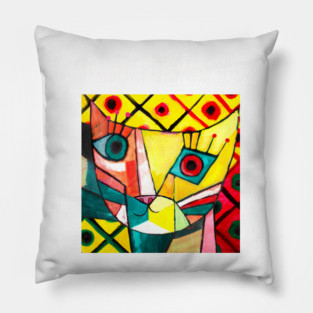 Pablo Purrcasso Pillow