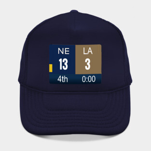 Superbowl 53 Final Score - New England Patriots 13/ Los Angeles Rams 3 Hat