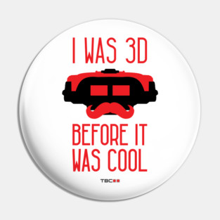 Hipster Virtual Boy Pin