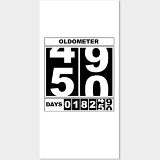50th Birthday Oldometer Posters and Art