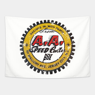 New Jersey Speed Shop Tapestry