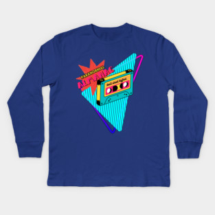 90s paranormal mix tape Kids Long Sleeve T-Shirt