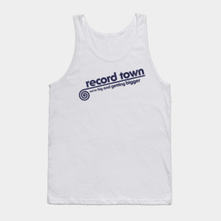 Record Town Defunct 80s Music Store Tank Top