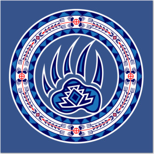 Bear Spirit (Blue) Posters and Art