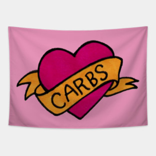I Love Carbs Tapestry