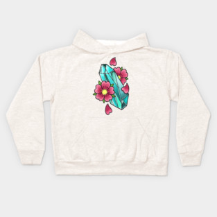 Crystal Flowers Kids Hoodie