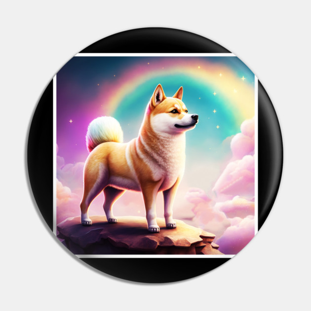 Shiba Inu Dog, Magical Land, Fantasy Pin by logiamerch