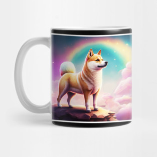 Shiba Inu Dog, Magical Land, Fantasy Mug