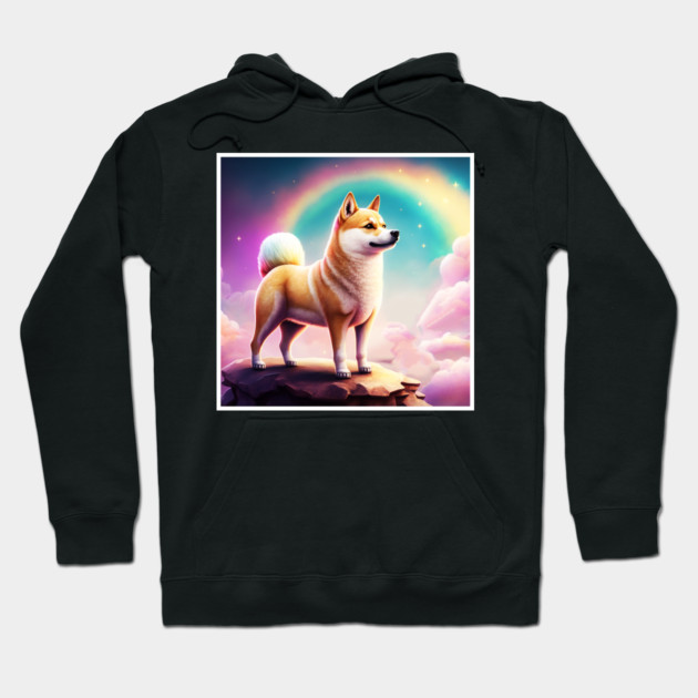 Shiba Inu Dog, Magical Land, Fantasy Hoodie by logiamerch