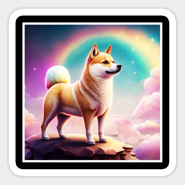 Shiba Inu Dog, Magical Land, Fantasy Magnet by logiamerch