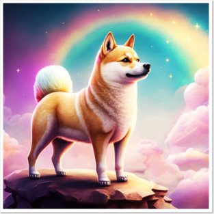 Shiba Inu Dog, Magical Land, Fantasy Posters and Art