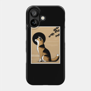 Shiba Inu Dog, Japanese Art Phone Case